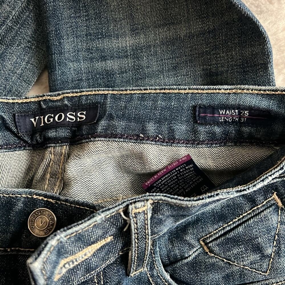 VIGOSS the Jagger dark skinny jeans waist 25‎ length 31 98% cotton 2% spandex - Picture 3 of 7